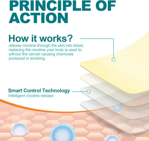 Vista 5 de Parches de nicotina Paso 3 Fácil y eficaz ayuda a dejar de fumar, 7 mg, 30 parches de ayuda para dejar de fumar, cada parche proporciona un sistema