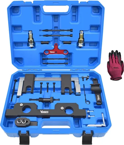 Vista 7 de Kit de herramientas de alineación y bloqueo de árbol de levas y válvula de motor Yuesstloo Vanos, compatible con BMW N20 N26, con estuche