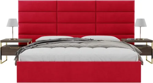 Vista 137 de Vänt - Paneles tapizados de cabecera para montar en la pared, diseño Isabelle, 60 x 23 pulgadas, configuración de 4 paneles individuales