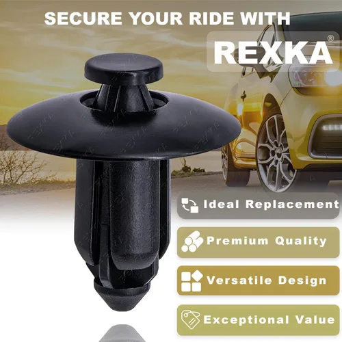 Vista 3 de Rexka 25 unids M8 Nylon Push Rivet Pin Carenado Clips ATV Fender Remaches Plástico Motocicleta Clips para Sportbikes ATV UTV
