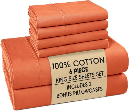 Vista 26 de Casa Platino Juego de sábanas Twin – Sábanas Twin 100% algodón con 2 fundas de almohada, sensación ligera y ajuste seguro, tejido percal crujiente