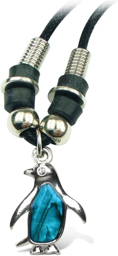 Puzzled Pingüino Nueva Zelanda Paw Shell Collar de moda - Colección Ocean Life - Cadena de 18 pulgadas - Regalo único y recuerdo - Artículo #6742,