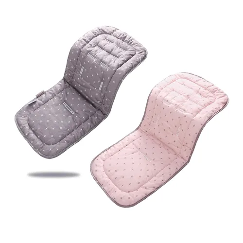 Vista 31 de Cojín para cochecito de bebé, inserto de asiento de automóvil infantil - reversible, universal, transpirable y suave, alfombrilla para cochecito