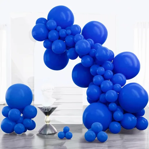 Vista 126 de PartyWoo Globos plateados de 100 piezas de diferentes tamaños de 18, 12, 10, 5 pulgadas, kit de arco de globos plateados para cumpleaños