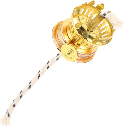 Vista 6 de ORFOFE 1 Unidades de accesorios de lámpara de queroseno lámpara de queroseno mecha lámpara de aceite titular de la chimenea mechas de luz reemplazo