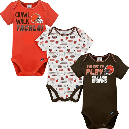 Vista 11 de Gerber - Mameluco unisex de manga corta para bebé, equipo de la NFL, paquete de 3