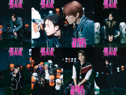Vista 7 de Stray Kids -Star Rock-Star 8th Mini álbum POSTCARD versión aleatoria CD+8p Postal + 1p Letras Papel + 1p Mini Póster Plegado en Paquete+1p