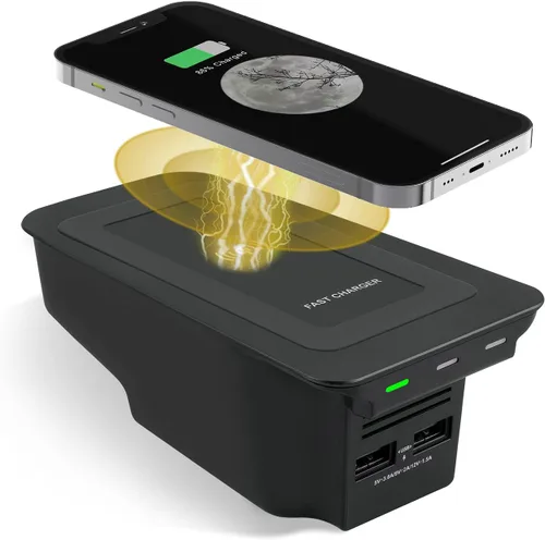 Car Wireless Phone Charger for Volvo 2017-2025 XC90 XC60 S90 S60 V90 V60 2025 2024 2023 2022 2021 2020 2019 2018 2017 Center Console Accessories