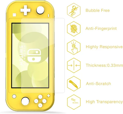 Vista 8 de HEYSTOP Funda de transporte compatible con Switch Lite funda Switch Lite con funda protectora de TPU suave para juegos de tarjeta de juegos 6 tapas