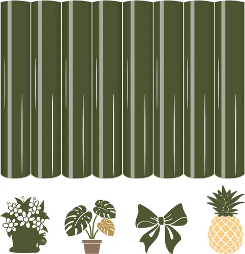 Vista 22 de Vinilo de Transferencia de Calor Bohemio Oscuro - 8 Hojas 12'' x 10'' Azul HTV Azul Egeo Vinilo para Planchar para Camisetas