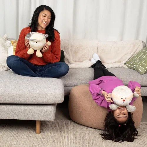 Vista 8 de Celestial Buddies Jupiter Buddy Peluche suave de 12 pulgadas, características bordadas, etiqueta de datos divertidos de planetas para niños
