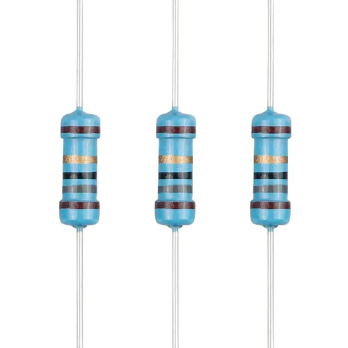 Vista 22 de 100 resistencias de 2.4 ohmios 1/2 W (0.5 vatios) ±1% tolerancia de película metálica, resistencia de valores múltiples opcional