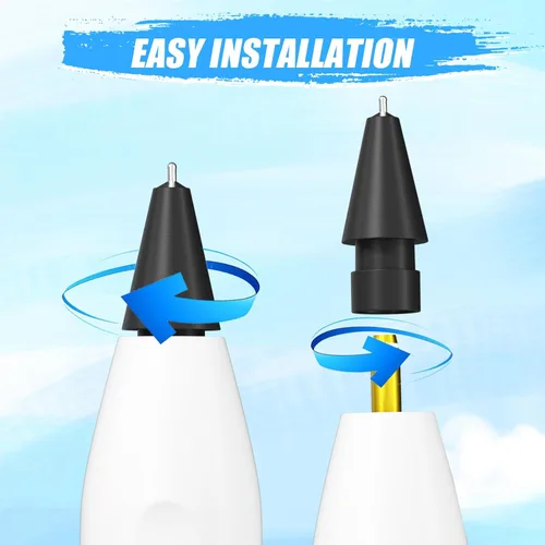 Vista 8 de Puntas de lápiz mejoradas para lápiz Apple iPad Pro de 2ª generación de 1ª generación, 0.031 in, sin desgaste, punta fina, control preciso, punta