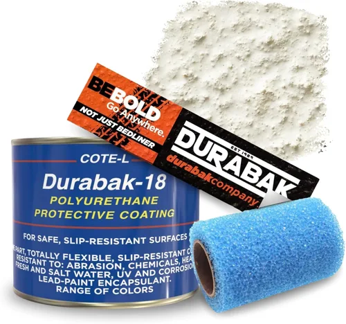 Vista 7 de Durabak - Kit de forro para cajuela de camión, de 18 galones, texturado, revestimiento enrollable Capa personalizada para forro de cajuela