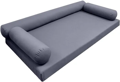 Style6 Twin-XL Outdoor Daybed Mattress Bolster Knife Edge Insert and Cover Complete Set - AD001