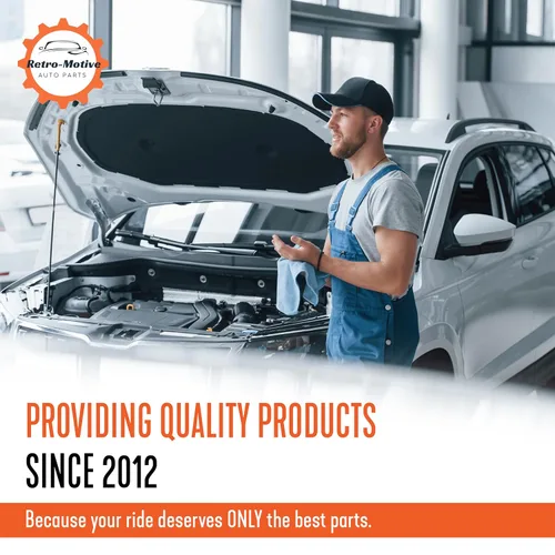 Vista 7 de Tuercas de corte de rosca PAL con emblema y adorno Retro-Motive - Se ajusta a pernos de 1/4" - Hexágono de 7/16" - (Cant.25) #1302