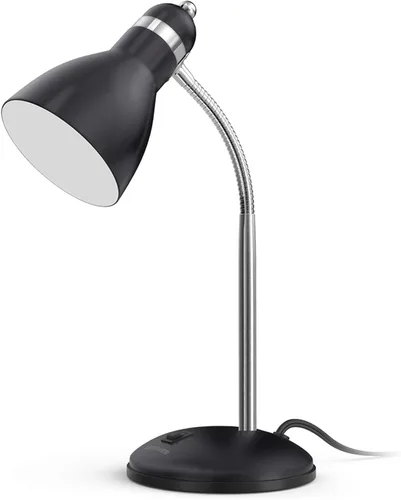 Vista 11 de LEPOWER Lámpara de escritorio de metal, lámpara de mesa para cuidado de los ojos, lámparas de estudio con cuello de ganso flexible para dormitorio