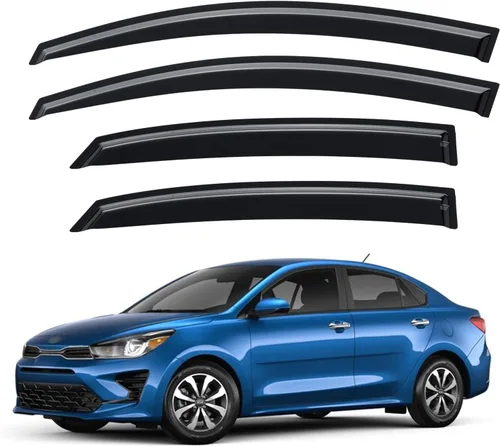 Vista 40 de Viseras de Ventana Protectores de Lluvia para Toyota Corolla 2009-2013, Deflectores de Viento de Ventilación de Ventana de Canal Externo Viseras