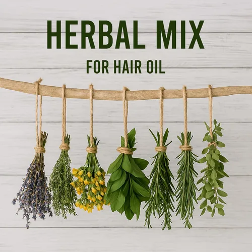 Vista 5 de Well's Oil 18 tipos de tratamiento de mezcla de hierbas para el cabello, mezcla natural de hierbas secas para el cuidado del cabello y el cuero