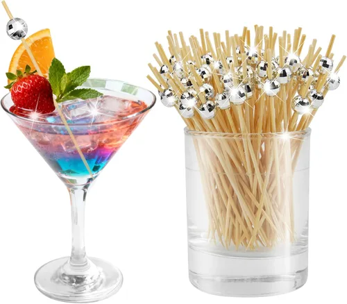 Vista 9 de 100 palillos de cóctel de San Valentín, palillos decorativos de corazón para aperitivos, brochetas de cóctel en forma de corazón para aperitivos