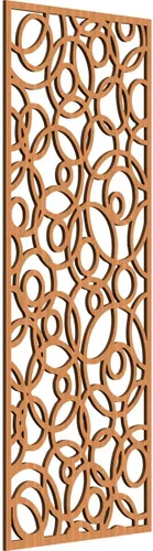 Vista 113 de 9 3/8 pulgadas de ancho x 24 3/8 pulgadas de alto x 1/4 pulgadas de alto, paneles de pared de madera con calado, roble rojo