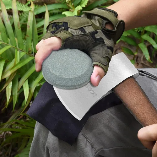 Vista 6 de NedFoss Hacha de campamento de 12 pulgadas, hachas de campamento y hachas con piedra de afilar hacha, hachas de campamento para división de madera