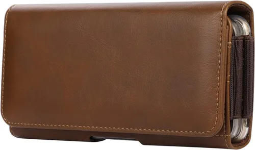 Vista 8 de Funda para teléfono dual Funda de cuero con clip de cinturón de doble piso para Samsung Galaxy S21 S20 FE S22+ S10 Plus Note 10 A53 A52 A51 A32 A31