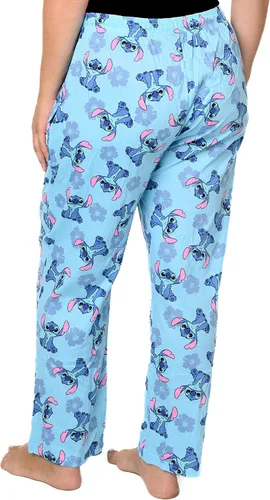 Vista 2 de Disney Pantalones de descanso para mujer Stitch AOP Pantalones de pijama azul