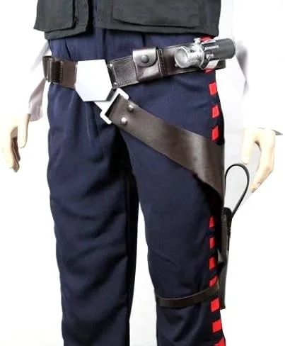 Vista 3 de Han Solo Blaster funda de cuero para cinturón + droid Caller Costume Set Star Wars bolsa