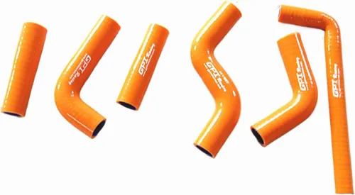 Manguera de radiador de silicona compatible con KTM 400EXC 525EXC 450EXC 2002-2006 2002 2003 2004 2005 2006 (naranja)
