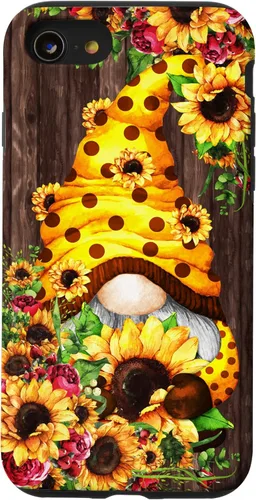Vista 18 de Yellow Sunflower Gnome for Women Cute Summer Flower Pattern Case for iPhone 17