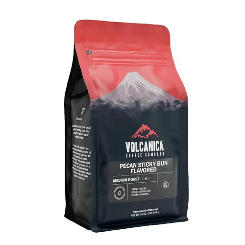 Vista 18 de Butter Scotch - Café con sabor a caramelo, grano entero, tostado fresco, 5 libras