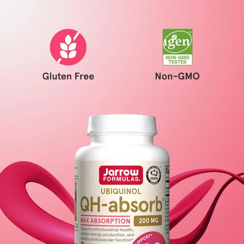 Vista 5 de Jarrow Formulas QH-Absorb 200 mg - 60 cápsulas blandas - Co-Q10 de alta absorción - Forma antioxidante activa de Co-Q10 - Apoya la producción