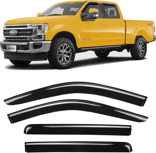 Vista 23 de Viseras laterales para ventana, protectores de lluvia, deflectores de ventilación compatibles con Toyota RAV4 2013-2018, deflector de ventilación