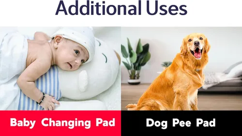 Vista 3 de Almohadillas extragrandes lavables y reutilizables de 36 x 54 pulgadas, impermeables, absorbentes, almohadilla para cama para incontinencia