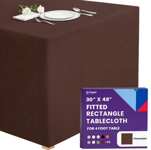 Vista 36 de Gee Di Moda - Mantel rectangular a medida en poliéster lavable para mesa de 4 pies, ideal para mesa de bufé, fiestas, cenas, bodas, vacaciones