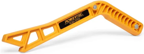 Vista 8 de POWERTEC Palo de empuje en forma de L para sierras de mesa, mesas de router, cepilladoras, palo de empuje para sierra de mesa con mango ergonómico