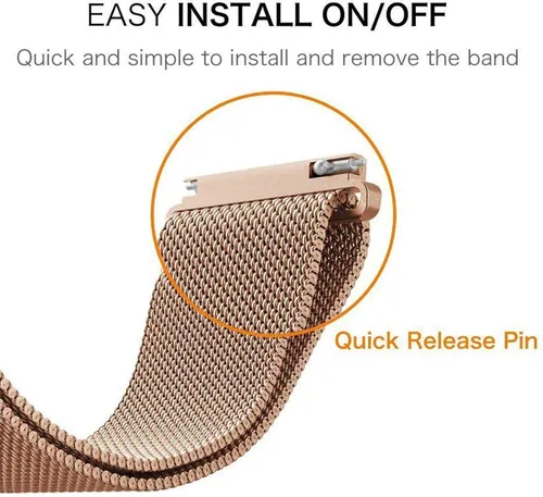 Vista 12 de Koreda - Juego de 2 correas compatible con reloj Samsung Galaxy de 1.654 pulgadas, Galaxy Active, 0.787 pulgadas de correa de acero inoxidable