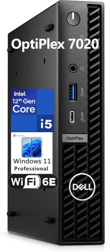 Dell OptiPlex 7020 MFF Computadora de escritorio empresarial, factor de forma micro 7000 Mini, Intel Hexa-Core i5-12500T (Beat i7-11700T), 32GB DDR5