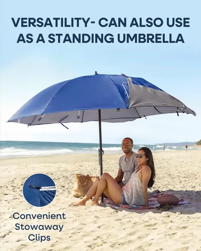 Vista 4 de Sport-Brella Premiere XL UPF 50+ Refugio Paraguas para Protección contra el Sol y la Lluvia