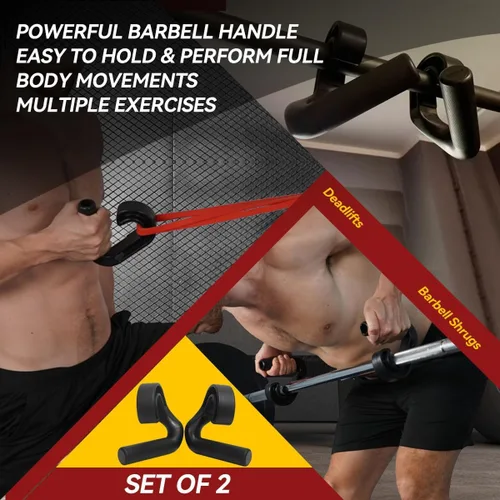 Vista 6 de Neutral Grip Pull Up Handles 45° - Angles 90 Grips for Relieve Wrist Stress - Non-Slip Pull Up Grips - for Pull-Ups Deadlifts - Fits Pull Up Bar