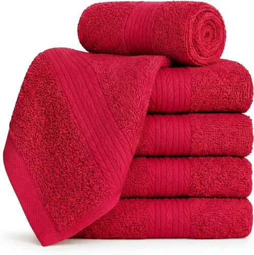 Vista 13 de Ample Decor Paquete de 10 paños de lavado con certificación Oeko Tex de 21.16 oz/m², 100% algodón, suaves, absorbentes, duraderos y lavables a