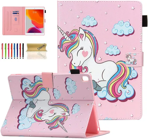 Vista 20 de Dteck Funda para iPad mini 5/4/3/2/1, elegante y ligera de cuero sintético tipo folio con cartera, funda inteligente