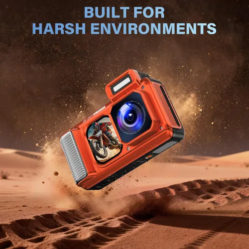 Vista 8 de Maxmango V08 Pro - Cámara subacuática de 49 pies, cámara digital impermeable WiFi de 8K 90MP con pantalla táctil, a prueba de polvo, a prueba