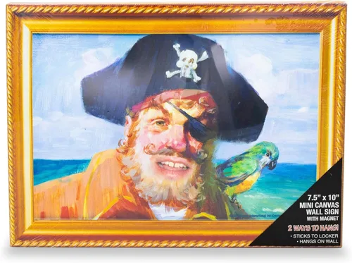 Vista 6 de Silver Buffalo Lienzo decorativo para pared, diseño de capitán de Bob Esponja Painty the Pirate