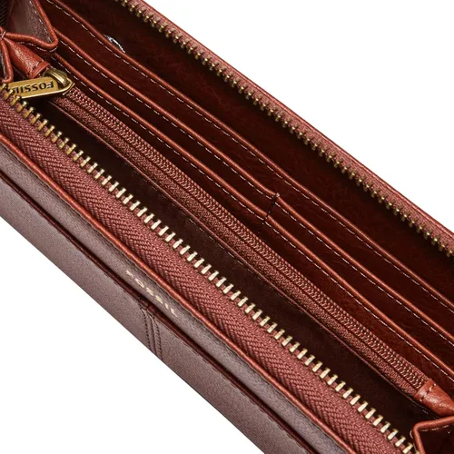 Vista 5 de Fossil Cartera de cuero Tara con cremallera para mujer