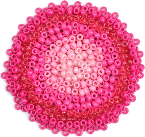 Vista 22 de Cuentas de pony negras para pulseras de amistad, fiesta de vacaciones, plástico, 1000 piezas, cuentas de Halloween para hacer joyas, pulseras DIY