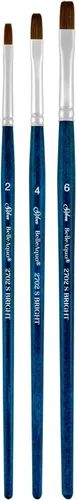 Vista 8 de Silver Brush Limited BA-2753S BelleAqua - Juego de pinceles redondos básicos para acuarela, 3 piezas, mango corto profesional, juego de pinceles