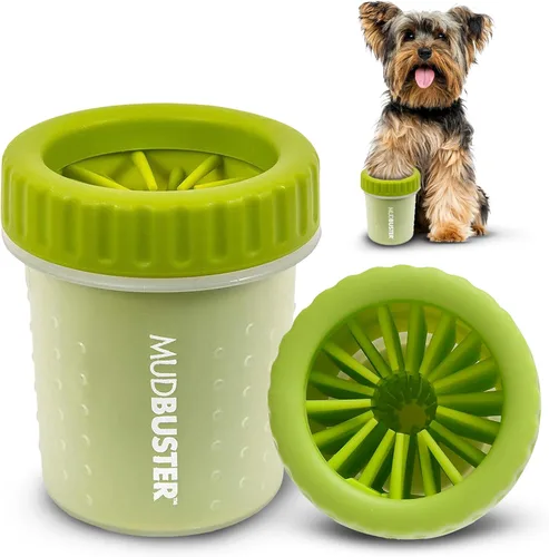Vista 13 de Dexas MudBuster - Limpiador portátil para patas de perro, solución de limpieza grande verde para suministros premium para mascotas