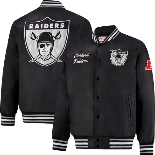 Vista 6 de Ultra Game Chaqueta de satén oficial de la NFL Supreme Heritage para hombre